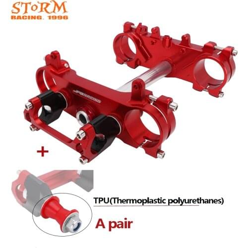 2009-2016 28mm CNC Triple Tree Clamps Steering Stem Handlebar Riser Mount Clamp 2 Sets TPU For Honda CRF250R 2013-2017 CRF450R