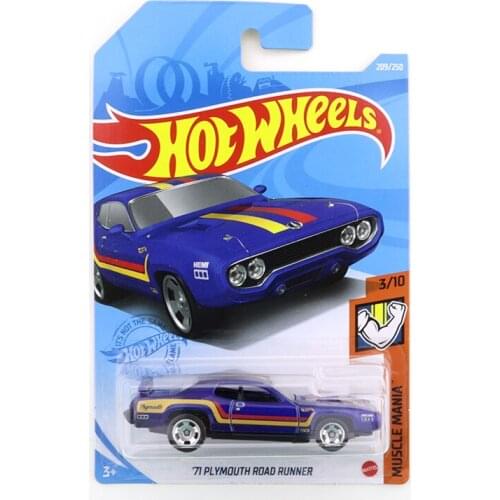 2021 Hot Wheels 71 PLYMOUTH ROAD RUNNER Mini Alloy Coupe 1/64 Metal Diecast Model Car Kids Toys Gift