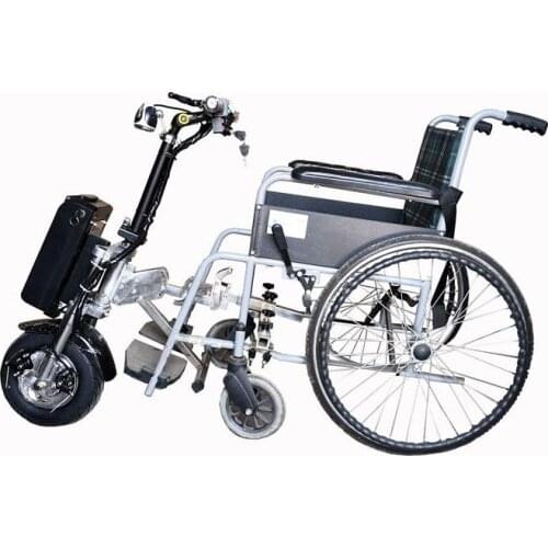 48v 500w Electric Handcycle Folding Wheelchair Attachment Hand Cycle Bike WheelChair Conversion Kits