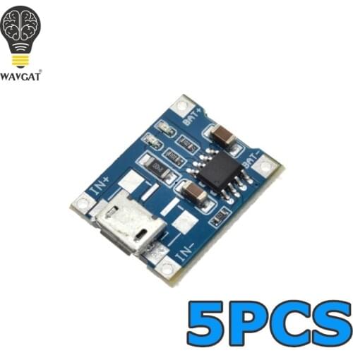 5PCS Micro USB TP4056 1A dedicated lithium battery charging pad charging module lithium battery charger module 1A Charging Board
