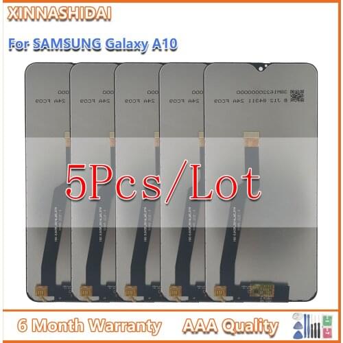 5pcs Super Amoled LCD For Samsung Galaxy A10 A105 A105F SM-A105F LCD Display With Touch Screen Digitizer for A10 A105 LCD