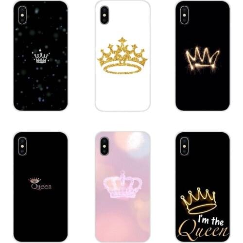 Accessories Phone Shell Covers For Huawei Mate Honor 4C 5C 5X 6X 7 7A 7C 8 9 10 8C 8X 20 Lite Pro I am Queen Crown King Princess