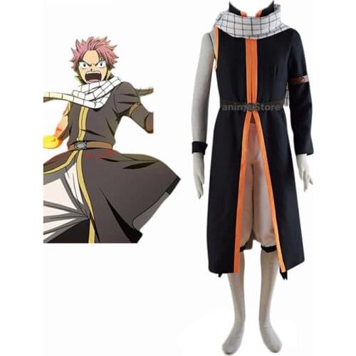 Anime Fairy Tail Halloween Cosplay Costumes Include the Scarf Any Size