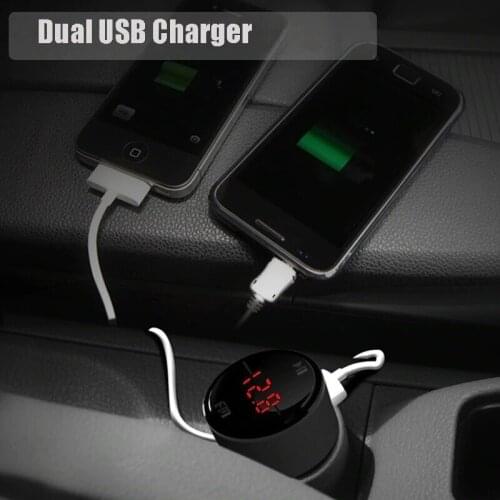 Handsfree Car Kit FM Radio MP3 Player U Disk USB Car Charger Bluetooth 5.0 FM Transmitter