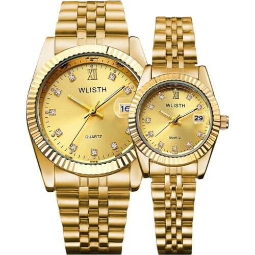 Explosion Watch Mens Classic Wild Non-Mechanical Watch Calendar Steel Band Womens Watches Couple Watch