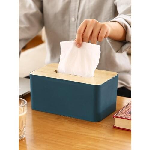 Nordic wind tissue box desktop paper storage box home living room dining room coffee table rectangular cute creative home