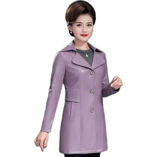 LAIPING Womens Fashion Leather Jackets