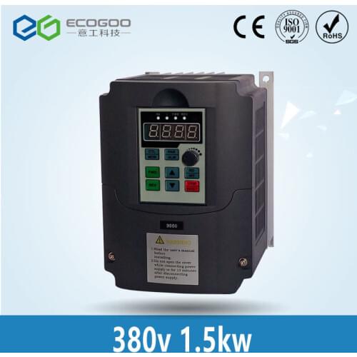 HOT! 380vAC 1.5kw VFD Variable Frequency Drive VFD Inverter 380v 3 phase Input 3 phase Output 380V 3.7A 1500W Frequency inverter