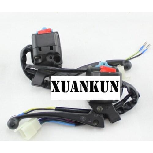 XUANKUN Motorcycle Left and Right Drum Brake Brake Combination Switch Button