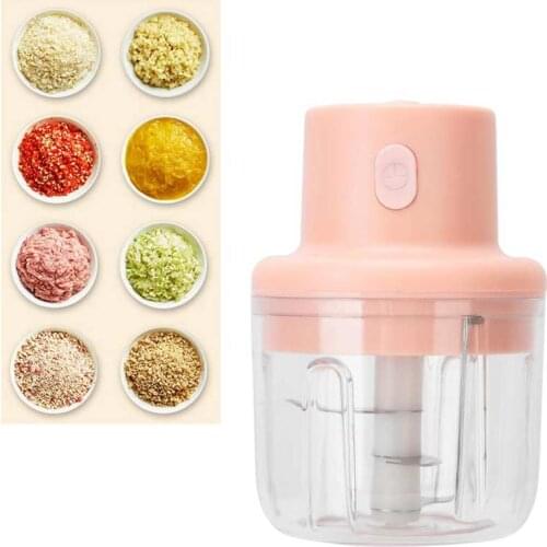 250ml Wireless Electric Meat Grinder Food Chopper Mini Stainless Electric Kitchen Chopper Meat Grinder Shredder