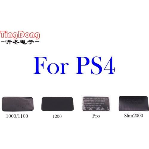 100pcs For Playstation4 PS4 1000 1100 1200 slim 2000 pro Console Housing Shell Slim Black Back Mark Tag Paste Sticker Label Seal