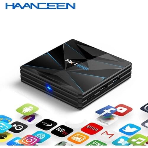 NEWEST HK1 Super Android 9.0 Smart TV BOX MINI PC RK3318 4K 3D Utral HD 4G 64G TV Wifi Play Store Free Apps Set top Box