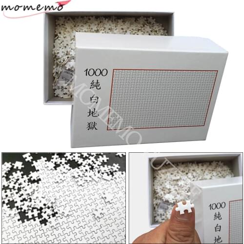 MOMEMO White Hell Jigsaw Puzzles 1000 Pieces Wooden Assembling Puzzles for Adults Puzzle Games Children Kids Educational Toys