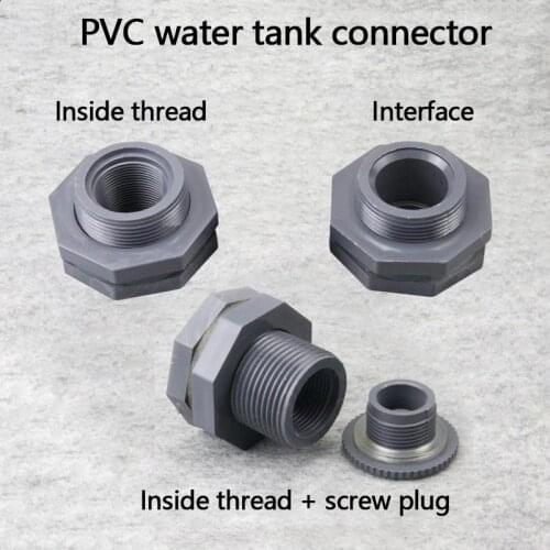 Fish Tank Bulkhead Pipe Joints Pvc Fmale Thread Aquarium Water Inlet Outlet Connector Water Tank Drainage 1 Pcs