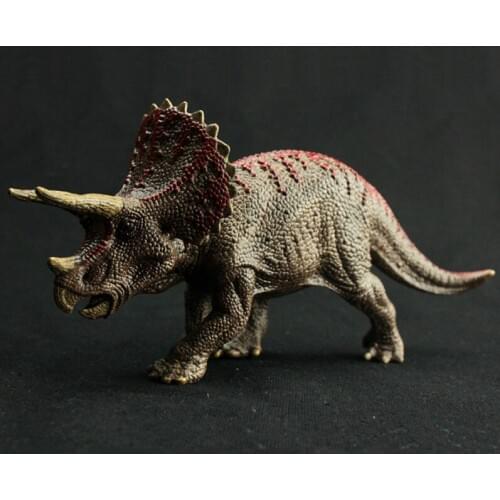 Dinosaur Figure Triceratops Model Hand Painted Soft PVC Collection Animal Model Action Toys Figures for Kids Birthday Gifts