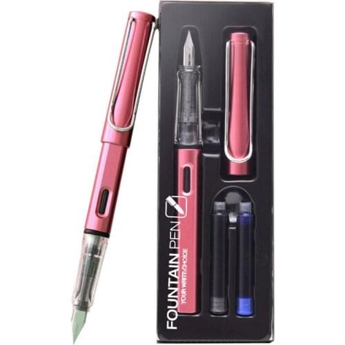 2021 New 0.38mm Fountain Pen Student Office Stationery Supplies Ink Pens for Writing
