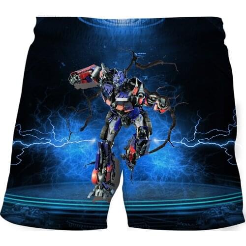 New Boys Beach Short Clothes Baby Summer Clothing Toddler Baby Boy Casual Print Shorts 4-14Years Kids For Transformers Shorts