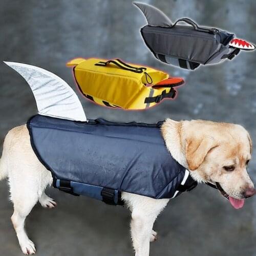 Big Dog Life Jacket Pet Safety Swimsuit Shark Duck Small Dogs Vests Outdoor Training Swimming Pool Beach Boating Pet Clothes