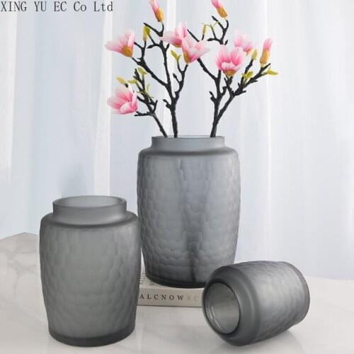 Retro Glass Vase Simple Home Living Room Table Decoration Ornaments Artificial Flowers Flowers Flower Arrangement Accessories