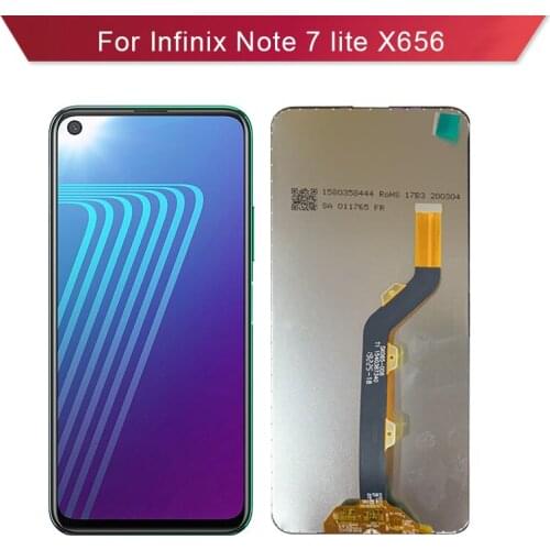 High Quality LCD Display Screen For Infinix Note 7 Lite X656 Full LCD Touch Screen Complete Digitizer Assembly Replacement