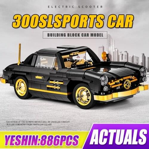 Mould King High-Tech Mechanical Car The MOC-22930 300SL Gullwing Creative Building Blocks Bricks Toys Kids Christmas Gifts