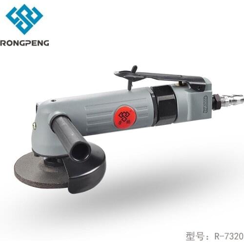 Factory direct sales Rongpeng 7320 pneumatic grinding wheel pneumatic angular grinder angular grinder 4 inch pneumatic grinder