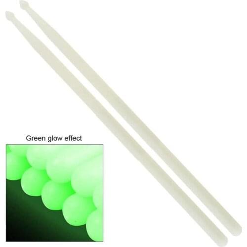 1 pair of fluorescent drum sticks 5A nylon drum drum sticks luminous drum sticks jazz drum sticks stage performance glowing drum