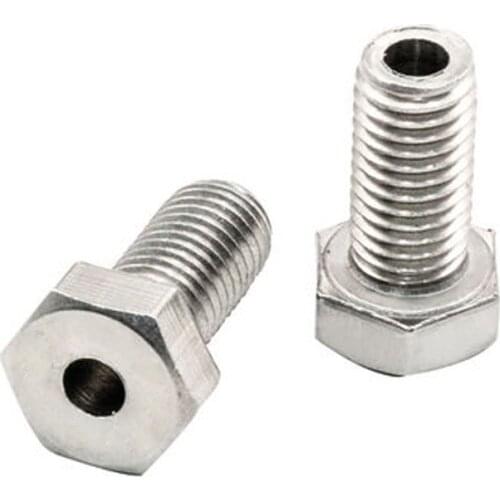 1pcs M16 stainless steel outer hexagon hollow screw external hex mask machine threading lamps bolt 8/9mm aperture 25mm-75mm long