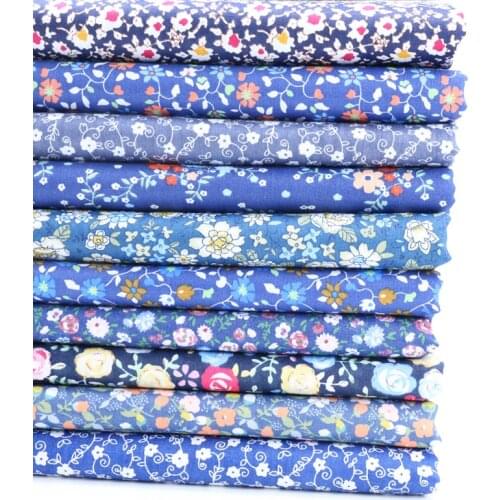 10 Colors Can Choose Half A Meter Flower&Floral Cotton Fabric For Patchwork Quilting Sewing Tissue Dreese Cloth D30