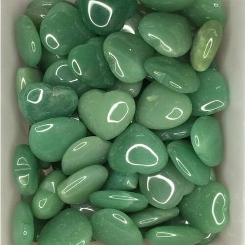 50 PCS Natural Stone Crystal Love Heart Crystal Decoration Crafts Room Decorations home decoration accessories 2cm