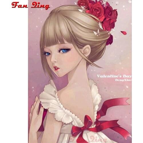 5D Diamond Painting Character Beauty Round Square Rhinestone Embroidery Mosaic Home Decoration Pattern DIY Handmade Gift