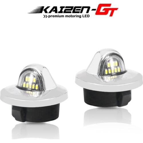 Error Free White Full LED License Plate Lights For Ford F150 F-250 F-350 F-450 Bronco Ranger Raptor Explorer Lincoln Mark LT