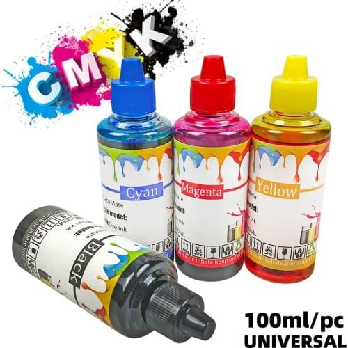 100ml Inks Black Color Compatible for Epson 1711 1712 1713 1714 Ink Refill Kits XP 103 203 207 303 306 313 XP 33 Printer
