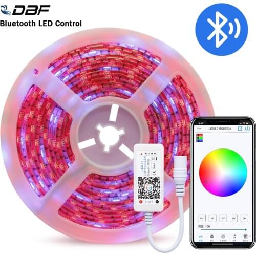 [DBF]IP20/IP65 5m/Roll 300LEDs 5050 LED Strip Light RGBW/RGBWW Tape Light + Bluetooth 4.0 RGBW Controller +12V 3A Power Adapter