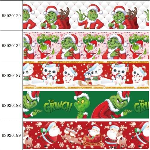 HSDRibbon free shipping 3" 75mm heat transfer printed hsd-design series Grosgrain Ribbon 50Yards/Roll