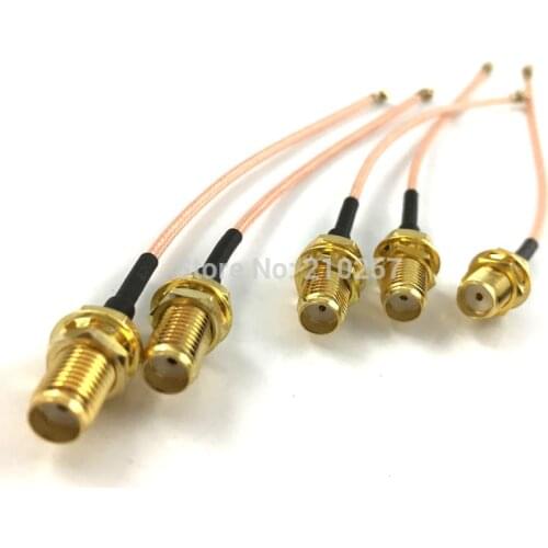 5PCS Antenna Converter Cable U.FL/IPX to SMA Female Connector 10CM RG178 Pigtail Cable