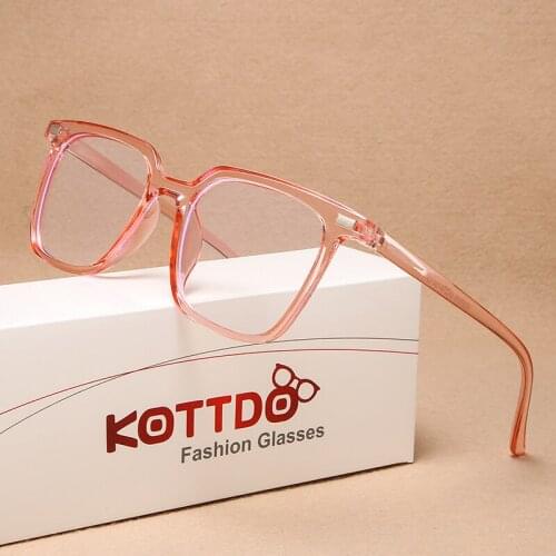KOTTDO Classic Fashion Green Square Anti-Blu-ray Mens Glasses Frame Retro Ladies Plastic Classic Fashion Glasses Frame