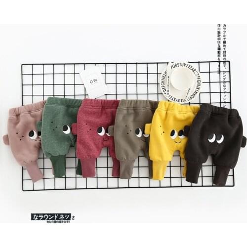 Red Trousers Boys Warm Baby Pants Boy Girls Plus Velvet Thick Pants Winter Newborn Pantalones Lucky+child Winter Trousers