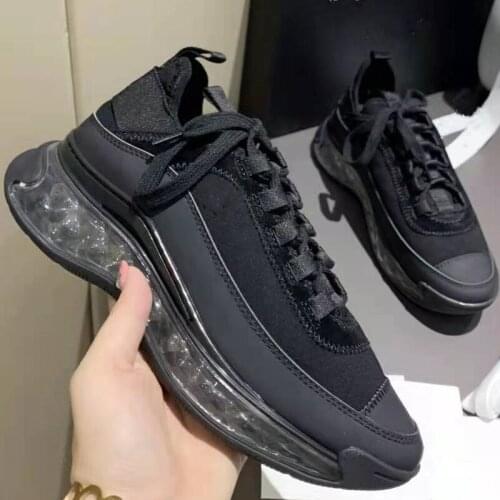 Fashion Designer Trainers Women Casual Suede Calfskin Genuine Leather Running Sports Shoes Good Quality Sneaker