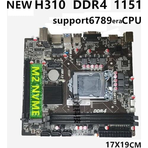 The new Yejia H310 Desktop Computer Motherboard LGA1151 pin DDR4 memory support 6789 generation CPU Super B360H110