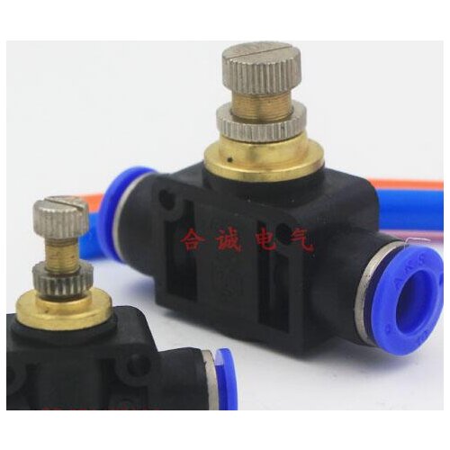 12mm Pneumatic Push In Fittings Flow Speed Control Valve For Air And Water Hose And Tube