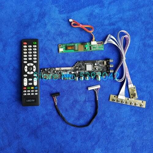 Fit LP154WX4 (TL)(B1)/(TL)(B2)/(TL)(B4)/(TL)(B5) 1CCFL 30-Pin LVDS AV USB DVB-C digital 3663 1280*800 controller board kit