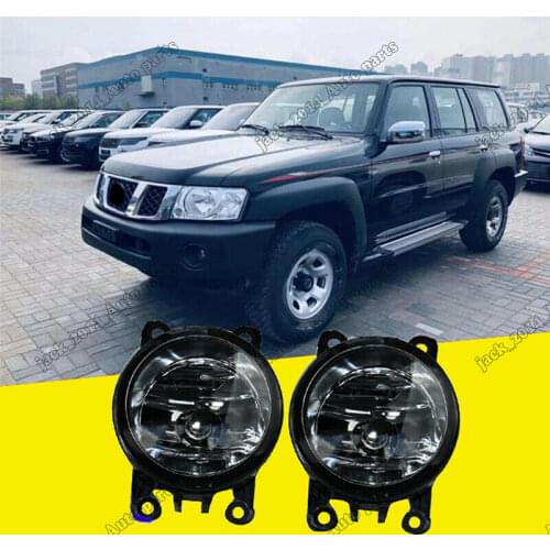 Fit for Nissan Patrol Y61 2005-2010 Front Bumper Left+Right Foglight (No Bulbs)