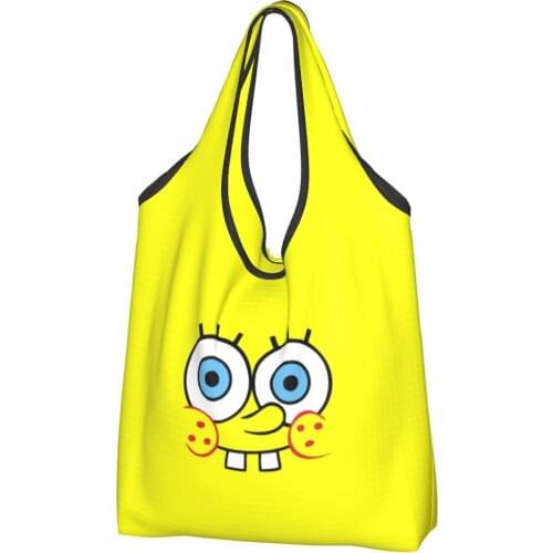 Sponge8 Canvas Bag Women Shoulder Bag cartoons Ins Shipping Bag