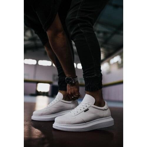 Knack Daily Shoes White Color (Different Color Options), Faux Leather, Lace-Up, High Base, high Quality Male Product 042