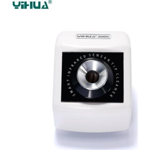 DC 12V YIHUA 200C Infrared Sensor Tip Cleaner Smart Induction Soldering Iron Tip Cleaner