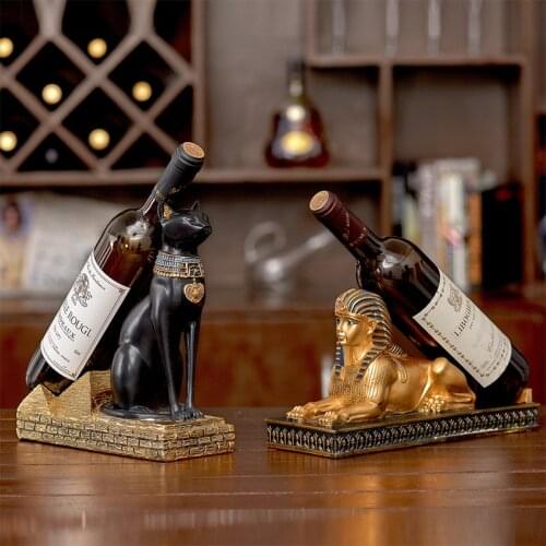 Wine rack decoration luxury living room cabinet Decor creative dining table decoration Valkyrie housewarming gift