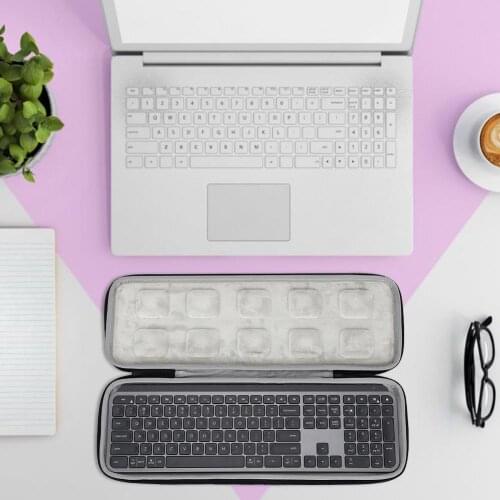 Hard EVA Travel Case Portable Shockproof, Dustproof And Waterproof Storage Bag For Logitech MX Keys Advanced Keyboard