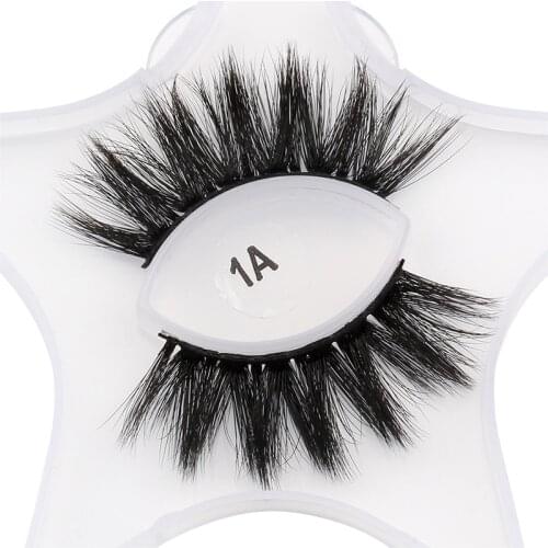 1 Pair 3D Mink Eyelashes Manual False Eyelashes Soft Natural Thick Lashes Extension Thick Fiber Curling Fake Eye Lashes Makeup