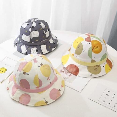 Cute Baby Hat for Girls Cartoon Baby Boy Hat with Ears Spring Autumn Children Cap Cotton Kids Hats Toddler Baby Muts 1PC